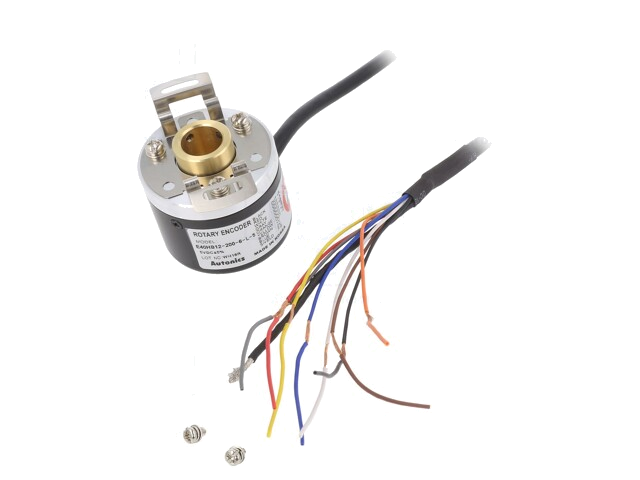 Encoder: incrementeel; Uvoed: 5VDC; 200pulsen/omwenteling; IP50 Encoder: incrementeel; Uvoed: 5VDC; 200pulsen/omwenteling; IP50
